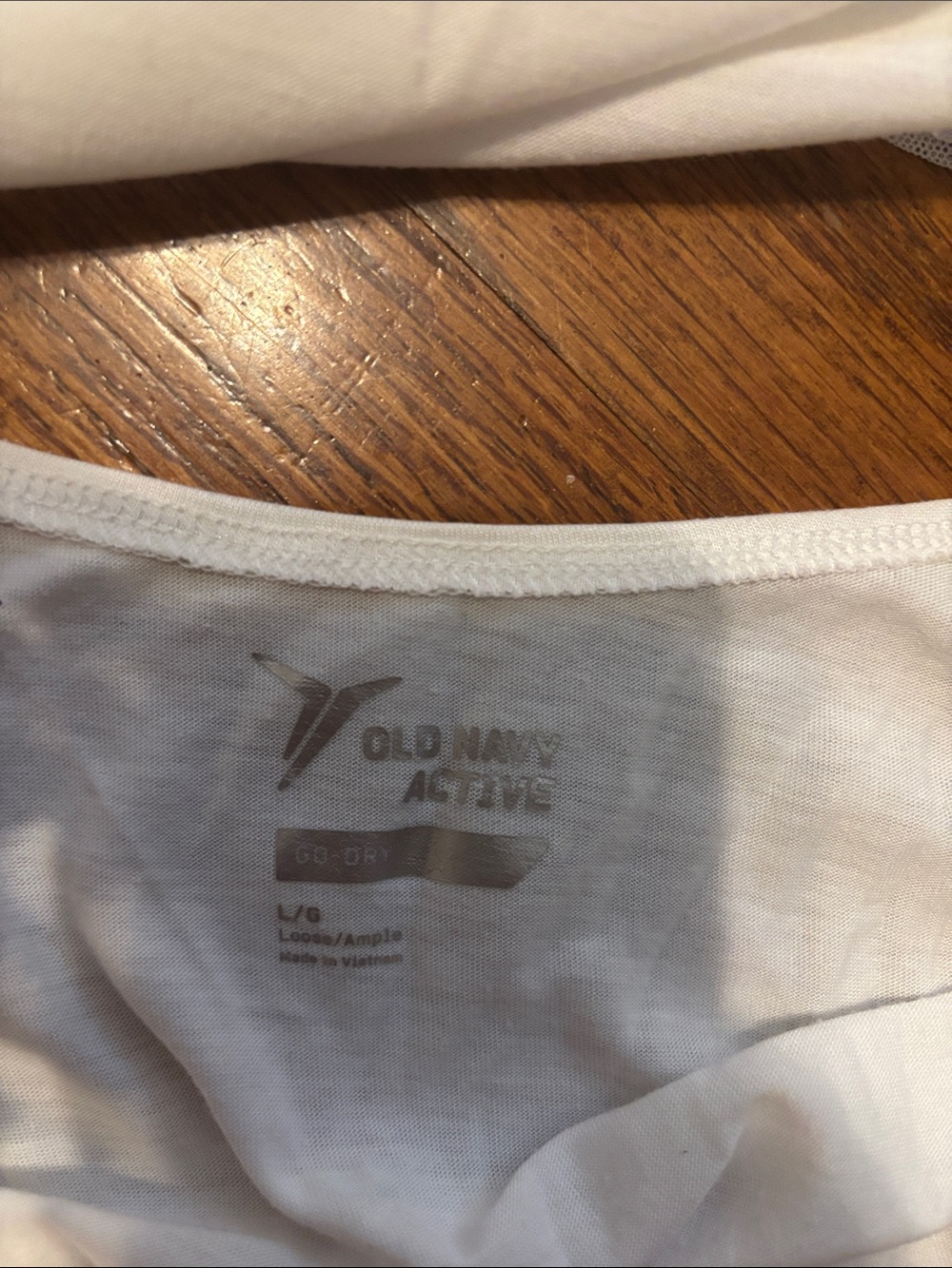 White Racerback Mesh Tank Top - Picture 6 of 7